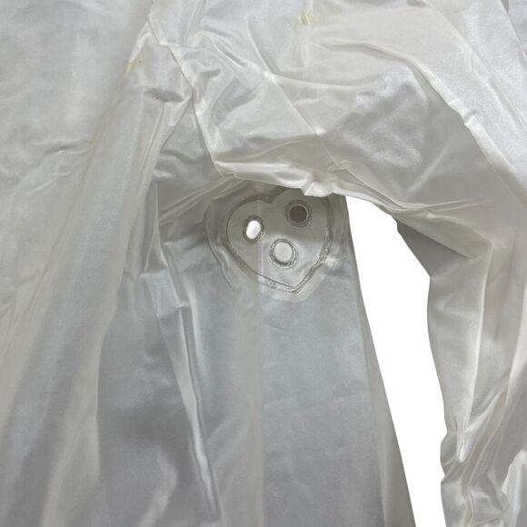 Vintage Richards Large‎ Rain Coat w/Bonnet Vented Arms Covered Buttons Pockets - Picture 3 of 7